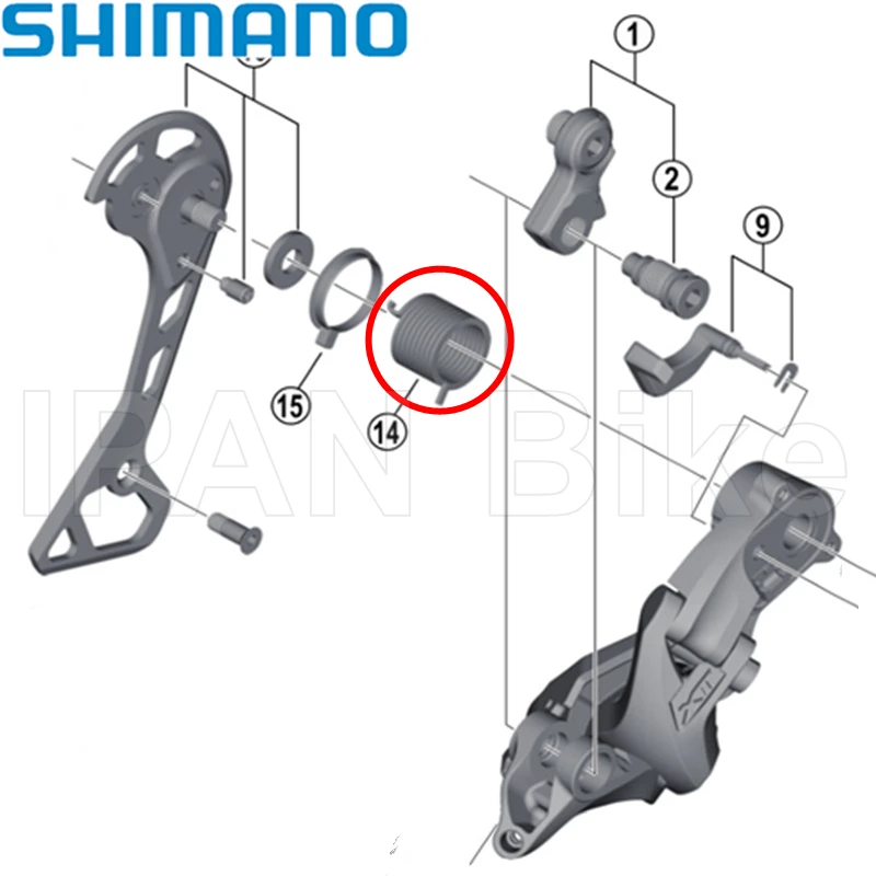 Shimano M8000 M786 M985 M9000 M7100 M8100 R8000 Rear Derailleur Tension
