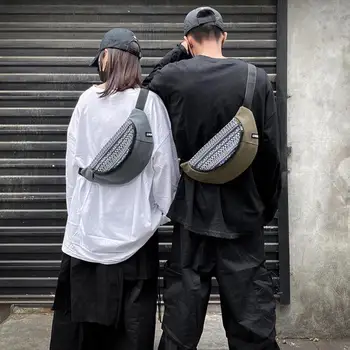 

Fashion Waist Bags For Women Man Canvas Chest Pack Outdoor Sports Crossbody Bag Female Male Casual Travel Bum Belt Bag Unisex