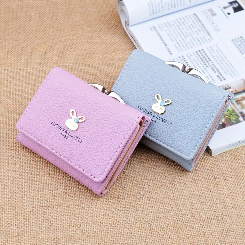 

Wallet Short Ladies Simple Mini Student Rabbit Wallet Women Coin Purse Wallet