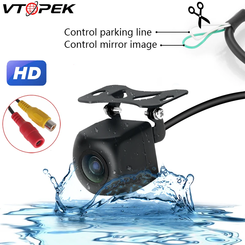 

Vtopek Car Rear View Camera Reverse Parking Camera Backup Parking Reverse Camera Auto Backup Monitor Universal Night Vision