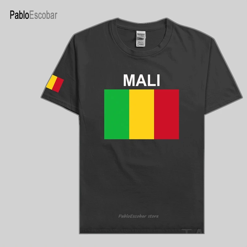 Мужская футболка Mali модная из 100% хлопка спортивная одежда футболки с флагом