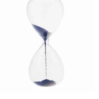 

New 1pcs Magnet Hourglass Awaglass Hand-blown Sand Timer Desktop Decoration Magnetic Hourglass Blue