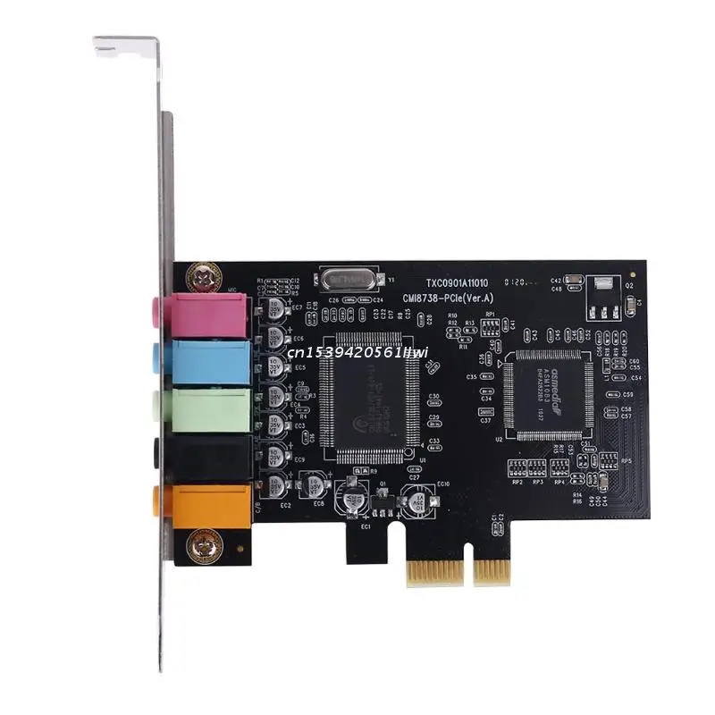 Звуковая карта PCI-E 5.1channel CMI8738 чипсет Audios цифровые настольные PCI Express карты TXC090