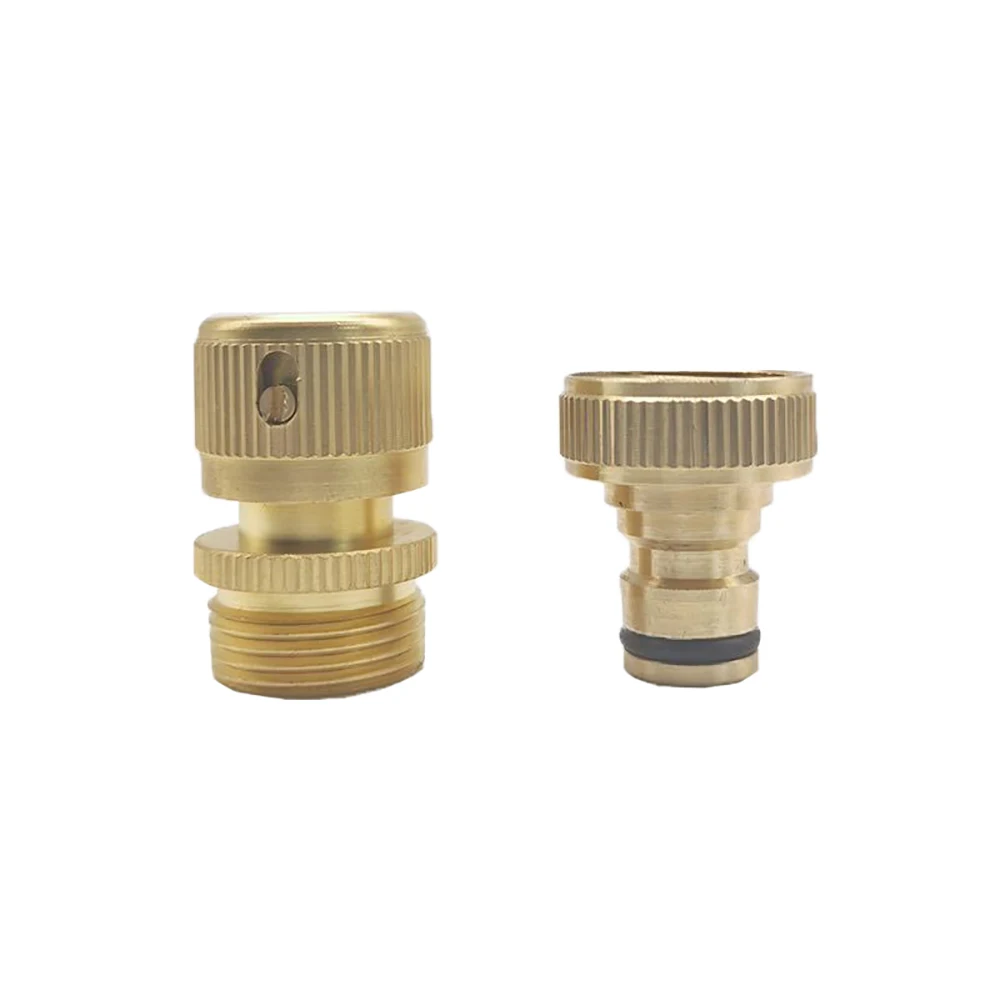 

1 Set 3/4 Inch Brass Thread to 16mm Garden Hose Quick Coupling Set Garden Irrigation Adapter Garden Water Connection Fitting 1