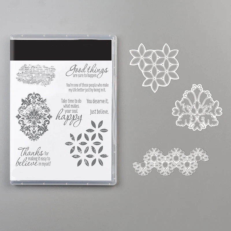 

Good things Transparent Clear Stamps/coordinating die for DIY Scrapbooking/Card Making/Kids Christmas Fun Decoration Supplies