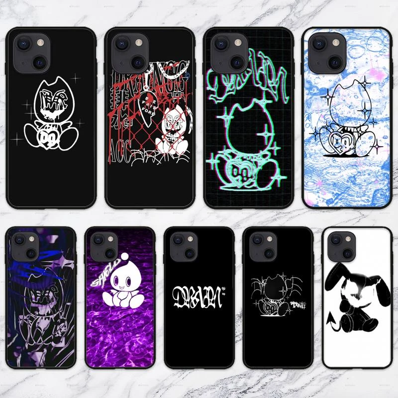 Drain gang Phone Case For iPhone 11 12 Mini 13 Pro XS Max X 8 7 6s Plus 5 SE XR Shell iphone 11 Pro Max leather case