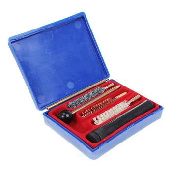 

9mm/38/357 for Accessories Cleaning Tool Kit with Dauber Solvent Holder + Extension Brass Rod+Wool Brush+Brass Brush+Mop Brush