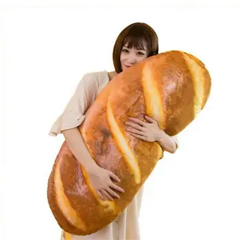 

3D Plush Pillow Cushion Gift Soft Stuffed Backrest Toys Birthday Funny Simulated Snack Bread Shape For Children Home Decor