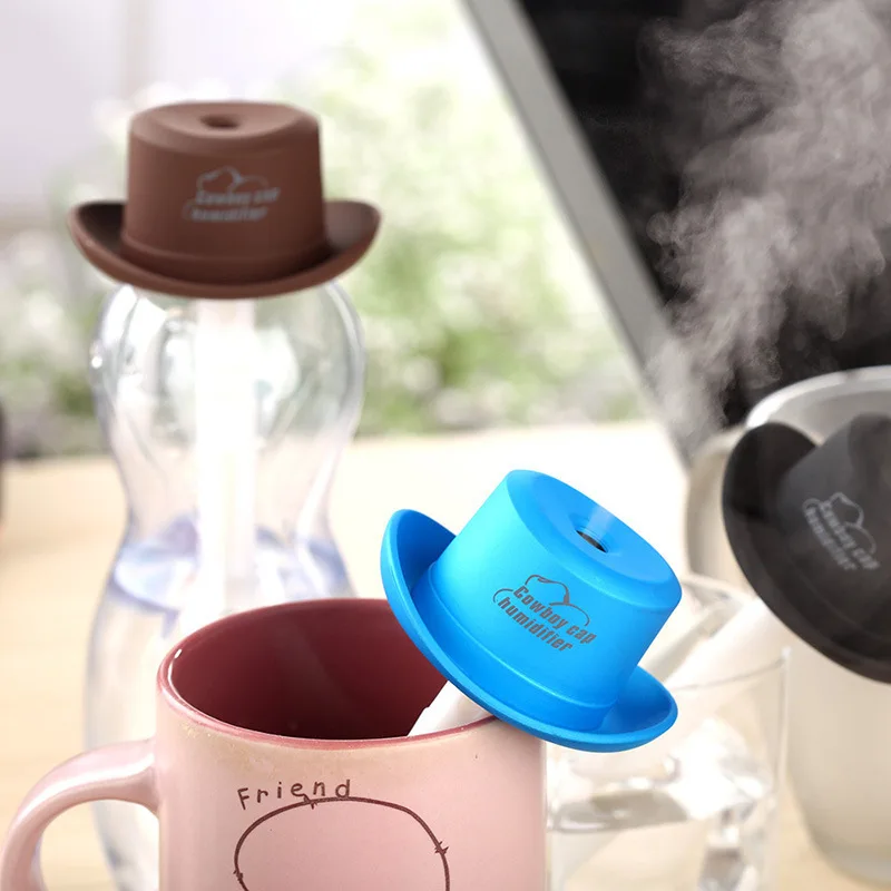 

Hot Selling Cap Humidifier Creative USB Mini Small Household Humidifier Cowboy Hat Fragrance Air Cleaner