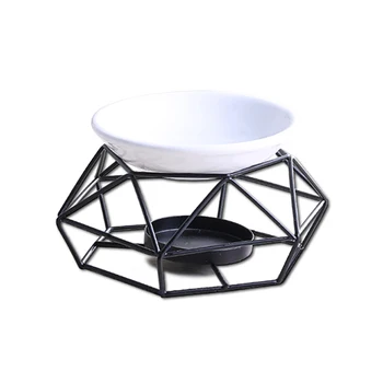 

Oil Burner Home Decor Aromatherapy Crafts Candle Yoga Black Gifts Iron Indoor Spa Aroma Diffuser