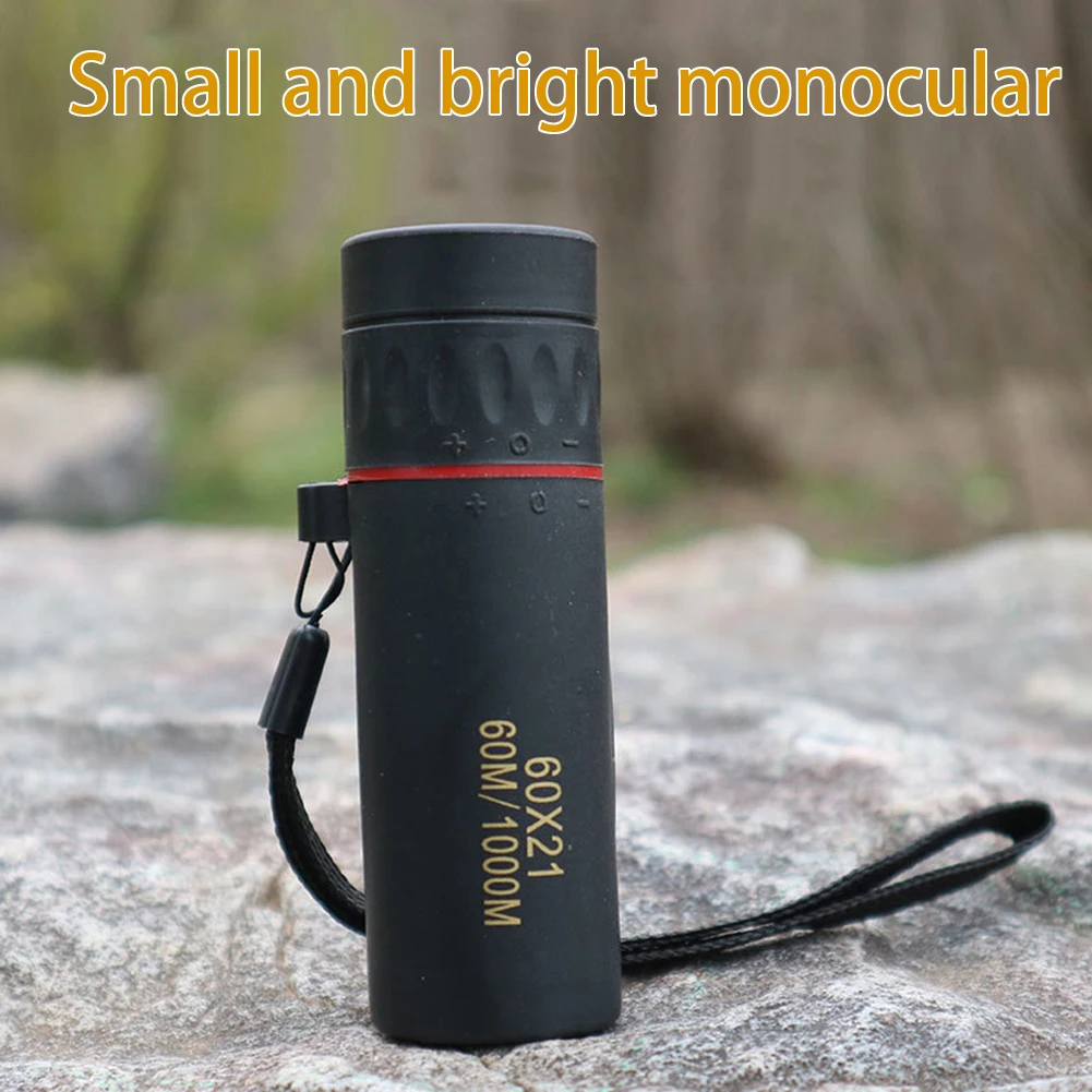 60x21 BAK4 Zoom Monocular Binoculars with Wrist Strap Mini Portable Telescope Optics Scope for Outdoor Camping Hunting | Инструменты