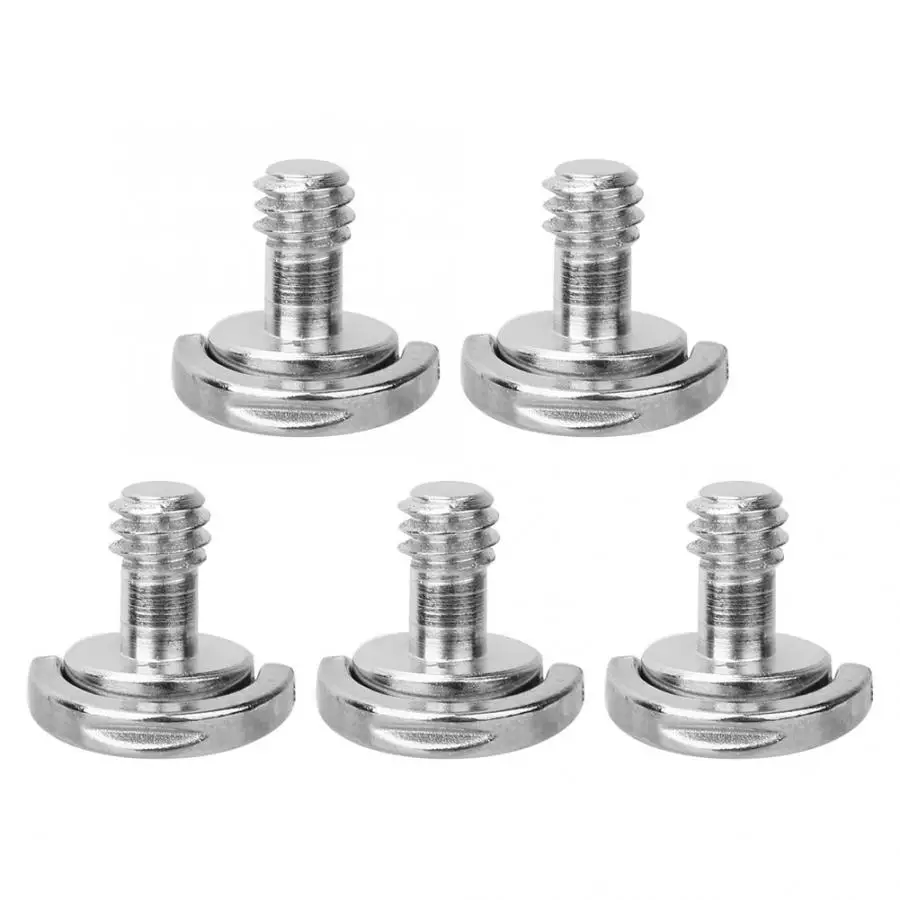 Quick release 5 шт. 1/4 Камера винт складной с пружинным кольцом адаптера для 1/4 дюйма штатив пластина быстрого крепления камеры к штативу-моноподу Камера пластина