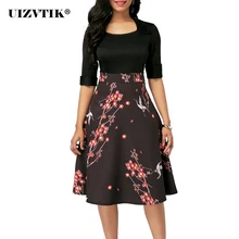 Осенне-зимнее женское платье, повседневное, размера плюс, приталенное, с цветочным принтом, ТРАПЕЦИЕВИДНОЕ, элегантное, сексуальное, длинное, vestidos de fiesta de noche