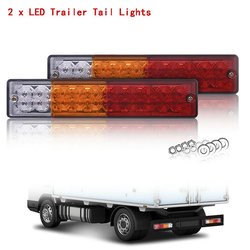 1 пара 12 В 20LED авто Стоп задний фонарь стоп Обратный Свет Поворотная Лодка ATV грузовик лампа прицепа lingt