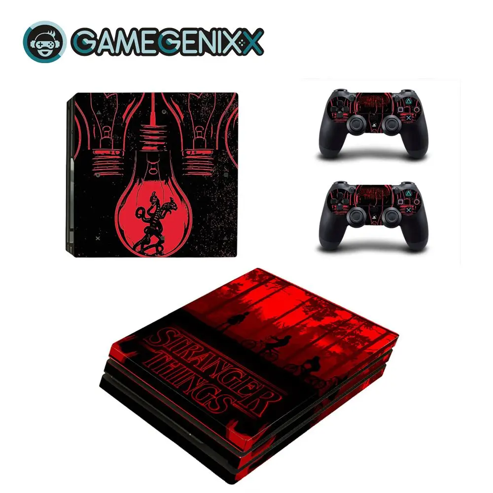 GAMEGENIXX Кожа Наклейка виниловая обложка для PS4 Pro консоли и 2 контроллеров-ужас крови