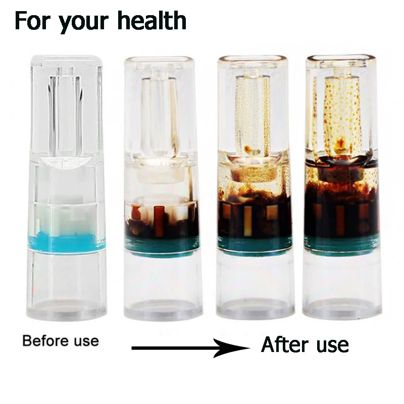 600pcs Set Disposable Smoking Filter Pipe Cigarettes Filter Holder Reduce Tar Cleaning Container Smoking Accessories Acrylic