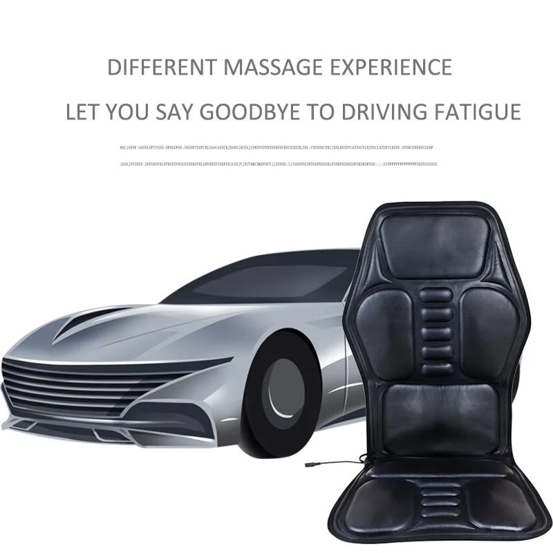  pr+mise Electric Portable Heating Vibrating Far-Infrared Back Massager Chair Pain Relief Massager M