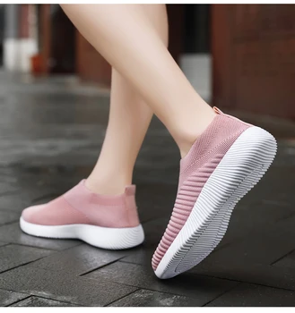 

Women Running Shoes Fashion Breathable Walking Mesh Flat Shoes Woman White Sneakers Women 2020 225372