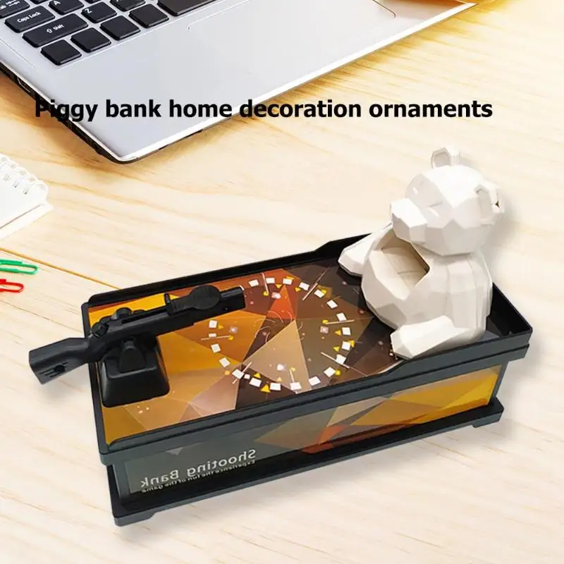 Креативная стрельба медведь-копилка DIY дети взрослые настольные игры игрушки