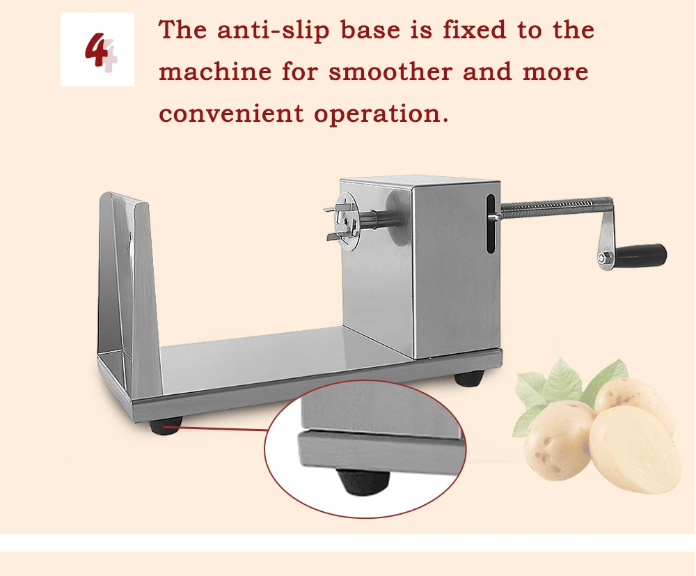 ITOP Картофельная спиральная нержавеющая сталь картофеля башня витой Slicer машина ручной, для овощей инструменты с 2 лезвиями