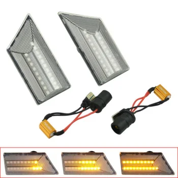 

Left&Right LED Replacement Side Marker Light Sequential ABS Plastic+LED