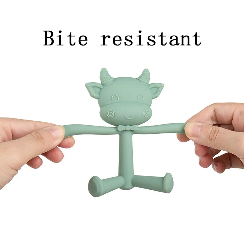 1Pcs Baby Teething Toys Cute Cartoon Teeth Biting Toy Food Grade Silicone Infant Supplies Teether Holders Baby Pacifier Teethers 1Pcs Baby Teething Toys Cute Cartoon Teeth Biting Toy Food Grade Silicone Infant Supplies Teether Holders Baby Pacifier Teethers