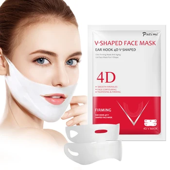 

4D V Shaped Lifting Face Mask Hydrogel Mask Anti-Aging Slim Double Chin Firming Face Mask Face Slimming Bandage Peel-off Mask