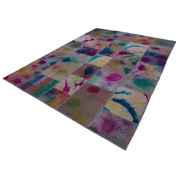 

252x350 Cm Multicolor Handmade Patchwork Rug-8x11 Ft