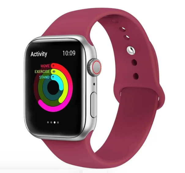 Новинка, ремешок для Apple Watch 5, 4, 3, 2, 1, 30 цветов, мягкий силиконовый спортивный ремешок 38 мм, 42 мм, резиновый ремешок для Iwatch series 4, 40 мм, 44 мм - Цвет ремешка: 34MGH