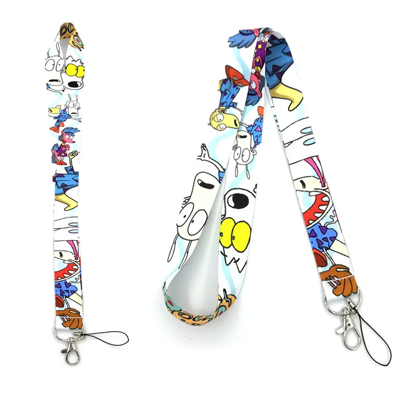 

100 Pcs RockoS Modern Life Phone Strap Lanyard for Keys USB ID Card Badge Holder Neck Straps Ribbon Webbing Necklace