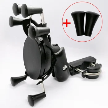 

Motorcycle Bicycle Handle Mount Bar Mount X Grip Universal Cell Phone Holder Stand for 4-6 inch Smart Phones and GPS
