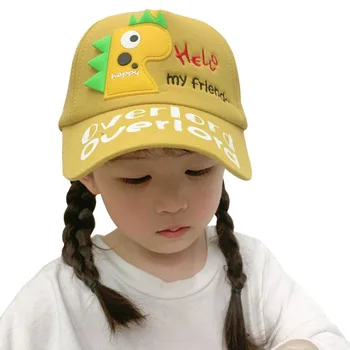 

Doitbest 2020 spring Child Baseball Cap 2 to 7 Years old Dinosaur Labeling summer Hip Hop kids Hats Boy Girl Caps snapback hat