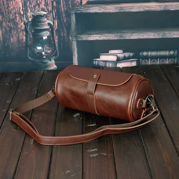 

New Korean fashion retro trend small leather bag men's bag personality small messenger bag