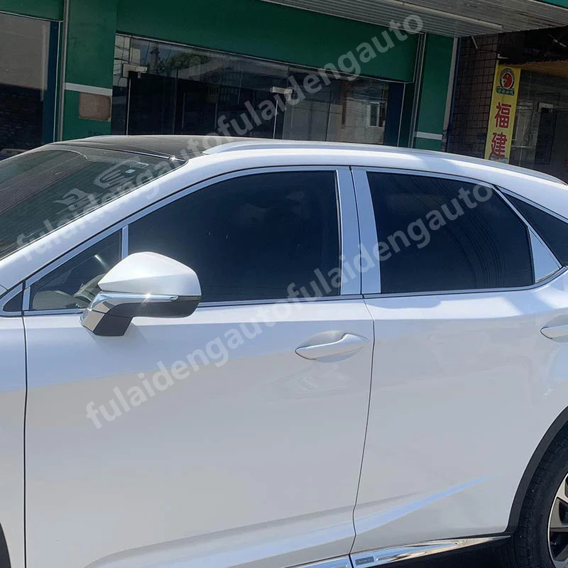 12 шт. для Lexus RX350 RX450H- из нержавеющей стали хромированные боковые дверные оконные стойки крышка обшивки автомобильные аксессуары
