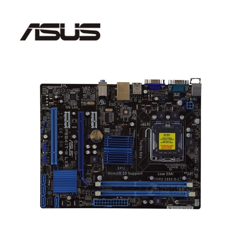 Материнская плата для настольного компьютера Asus P5G41T M LX3 G41 Socket LGA 775 Q8200 Q8300 DDR3