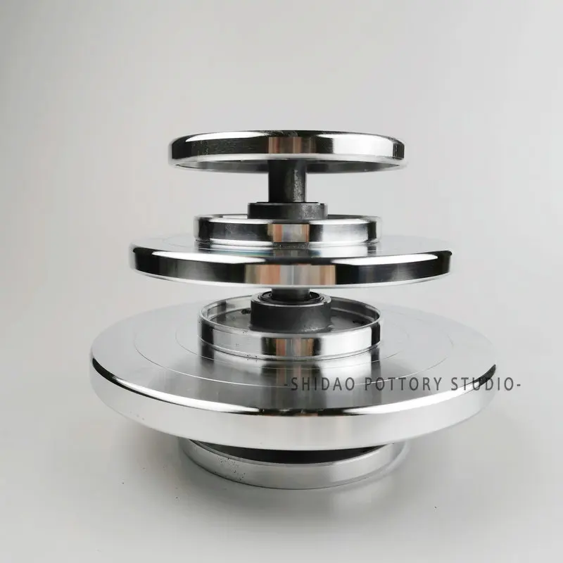 HQ DIY Clay Sculpture Pottery Swivel Plate Aluminium Lazy Susan Turntable Quiet Smooth Bearing Solid Double Side Working Table |