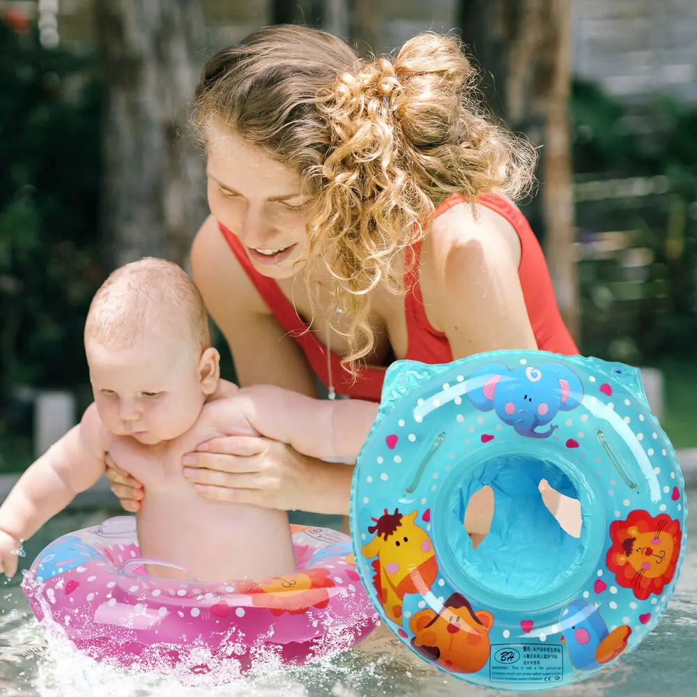 Inflatable Baby Kids Swim Ring Inflatable Toddler Float Safety Swimming Pool 