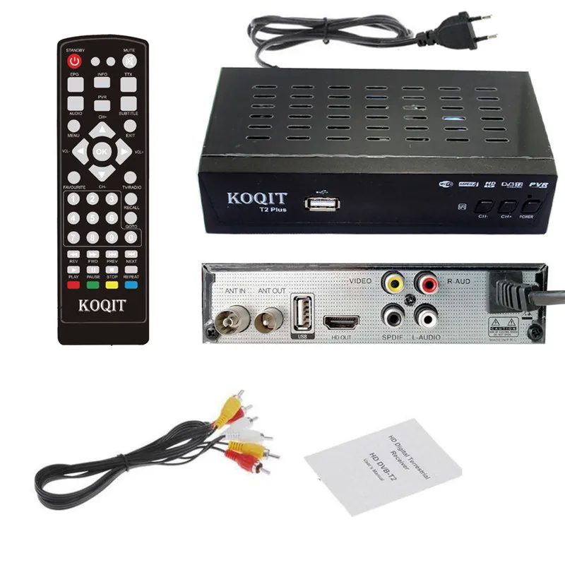 FTA dvb c тюнер dvb t2 ТВ приемник ip ТВ спутниковый DVB-T2 dvb-c декодер USB Wifi антенна для цифрового ТВ коробка dvb t2 Youtube - Цвет: T2 Plus Only