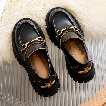 

ways with sponge loafers in the spring of 2020 new hooves buckle shoes sheepskin thick bottom single shoes with velvet