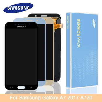 

Original for Samsung A7 2017 A720 A720F SM-A720F LCD Display Super AMOLED LCD Touch Screen Digitizer Assembly