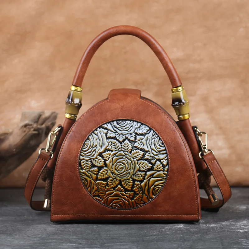 

Vintage Embossing Women's Handbags Large Capacity Fashion New Brand High Quality Luxury Personality Shoulder Bags