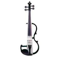 ABZB-NAOMI электрическая скрипка полный размер 4/4 Бесшумная электрическая скрипка из твердой древесины с бантом чехол кабель для наушников канифоль комплект