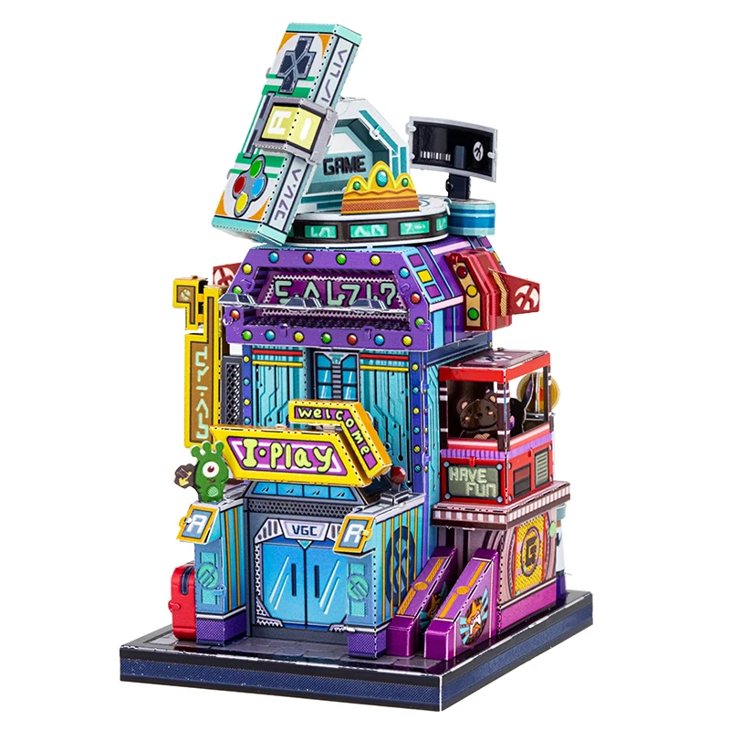 

Art Model 3D Metal Puzzle Art Tour Japan Games City building Model kits DIY Laser Cut Assemble Jigsaw Toy For Children