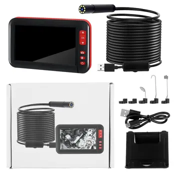 

2M/5M/10M 8Mm F200 Endoscope 4.3 Inch Screen Display 2000Mah 8 Led Light Inspection Borescope Camera