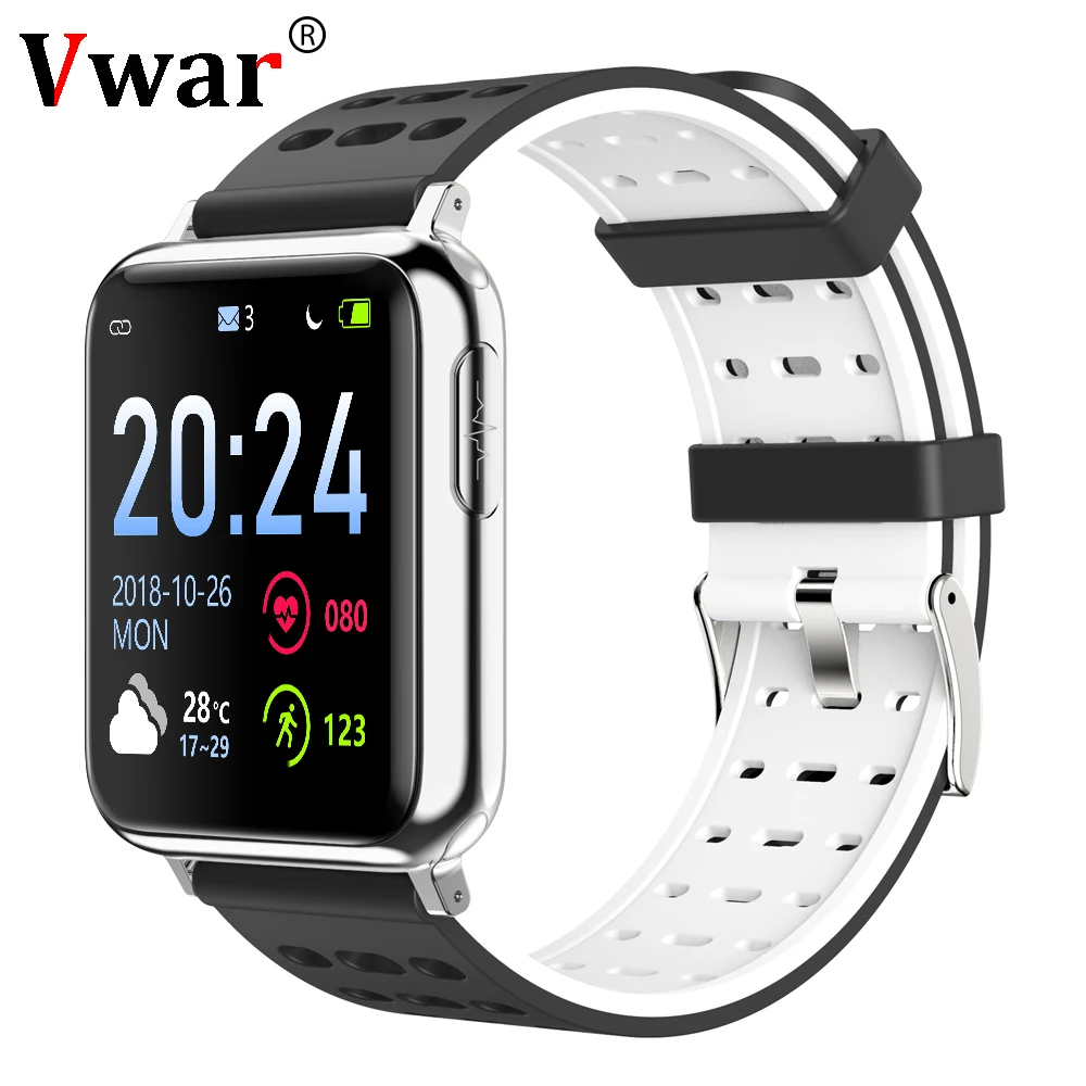 

Vwar V5 ECG PPG SPO2 Smart Watch Blood Pressure Oxygen Sport Band Heart Rate Monitor Men Women Smartwatch for android IOS Xiaomi