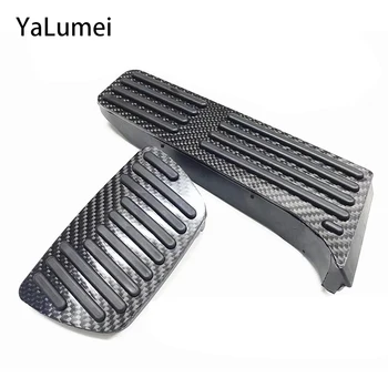 

Carbon Fiber Car Accelerator Pedal Brake Pedals Plate Cover For Toyota Camry RAV4 Crown Reiz Lexus ES GS IS LS 2017 2018 2019