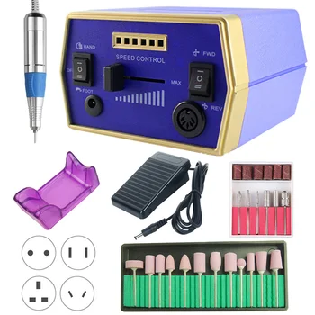 

35000RPM Electric Nail Drill Machine Milling Cutters Set for Pedicure Manicure Strong Nail Drill Equipment Tools Salon Nail File