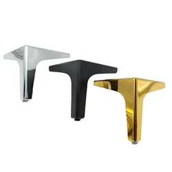 Pied de meuble en fer forgé à angle droit avec vis, haute charge, pour canapé, café, bureau, armoire, lit, 1 pièce, 4 pièces 