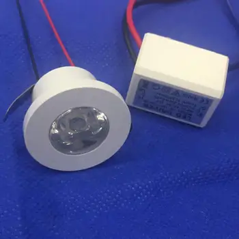 

10pcs LED Mini Downlight Under 31mm Cabinet Spot Light 1W Ceiling Recessed Lamp AC85-265V Dimmable Down lights free shipping