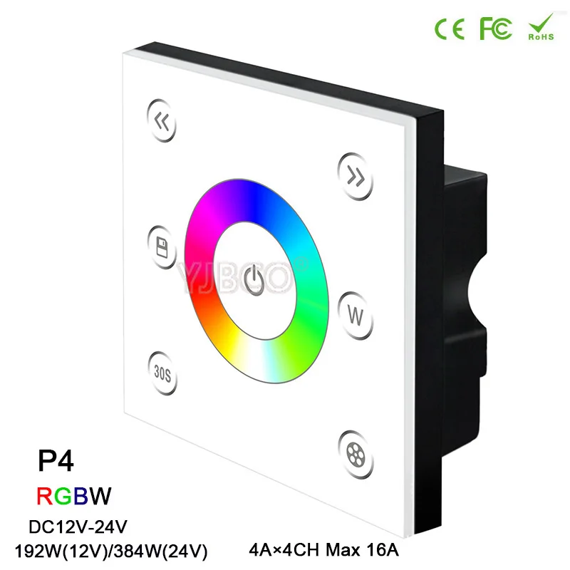 BC светодиодный диммер яркости RF беспроводной Дистанционное Затемнение/CCT/RGB/RGBW светодиодная Сенсорная панель контроллер для светодиодной ленты свет лампы, DC12V-24V - Цвет: P4